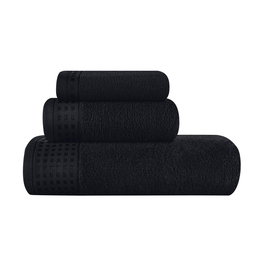 GLAMBURG 100% Cotton Ultra Soft 6 Pack Towel Set, Contains 2 Bath Towels 28x55 Inches, 2 Hand Towels 16x24 Inches & 2 Wash Coths 12x12 Inches, Compact Absorbent Lightweight & Quickdry - Pink