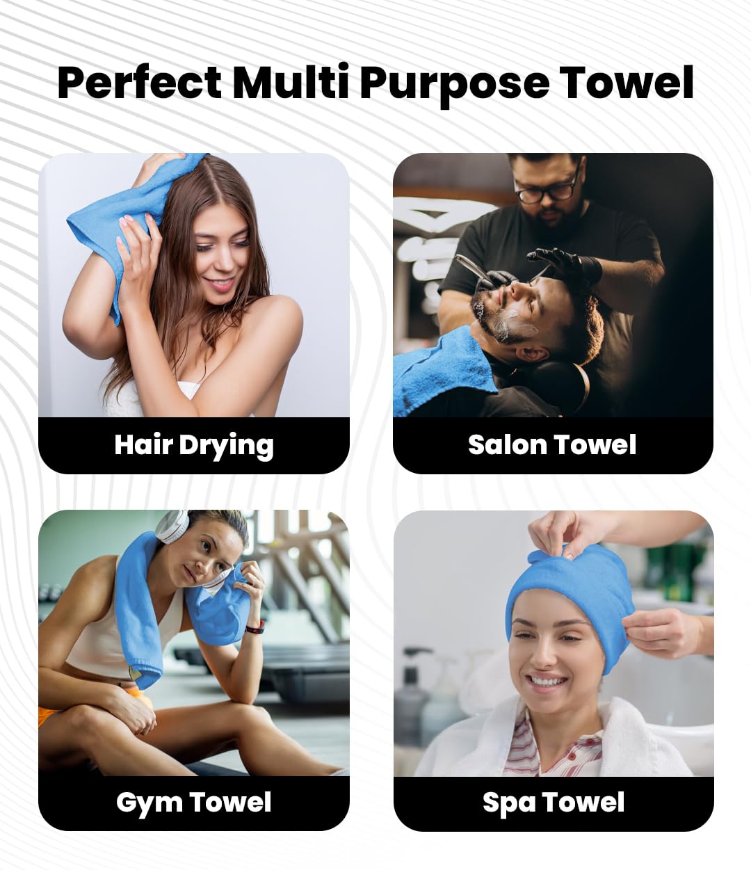 Avalon Towels Salon Towel - Pink Hand Towels Bulk Pack of 24 - 100% Cotton Absorbent Spa, Facial & Gym Towel for Working Out - 16x27 Inches (Not Bleach Proof)