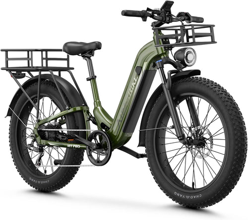 Aipas M1 Pro Electric Bike, 1800W Peak Motor Electric Bike for Adults, 26'' x 4.0'' Fat Tire Ebike, 48V 17.5Ah Electric Mountain Bike, 36MPH, 85 Miles Electric Bicycle, 7 Speed, 110NM with Rear Basket
