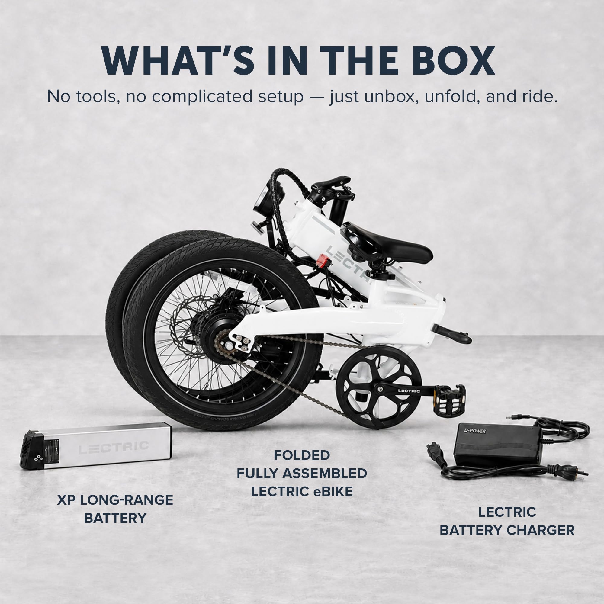 LECTRIC XP Lite2 Folding Electric Bike for Adults - Lightweight eBike with a 48V Battery Powers Up to 45-80 Mile Range, 20Mph Peak 819W Motor, Hydraulic Brakes, LCD Display, 5 Pedal Assist & Throttle