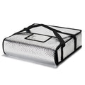 Pizza Bags for Delivery 20" X 20" X 6" - Moisture-Free, Professional Thermal Pizza Warmer, Heavy-Duty Pizza Delivery Bag, Suitable for Restaurants,Picnic Uber Eats & Door Dash（Silver）