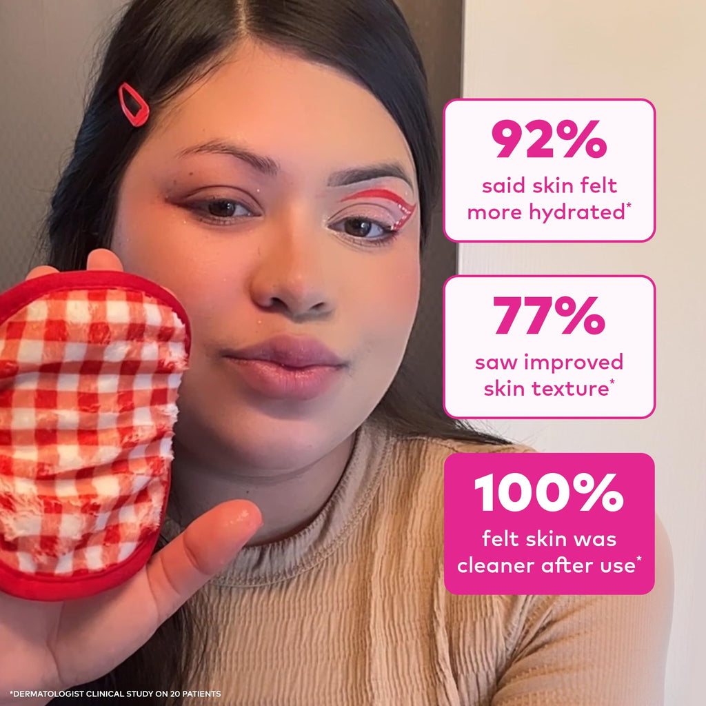 The Original MakeUp Eraser 7-Day Set, Erase All Makeup with Just Water, Including Waterproof Mascara, Eyeliner, Foundation, Lipstick, Sunscreen, and More! Seashells, 7ct.