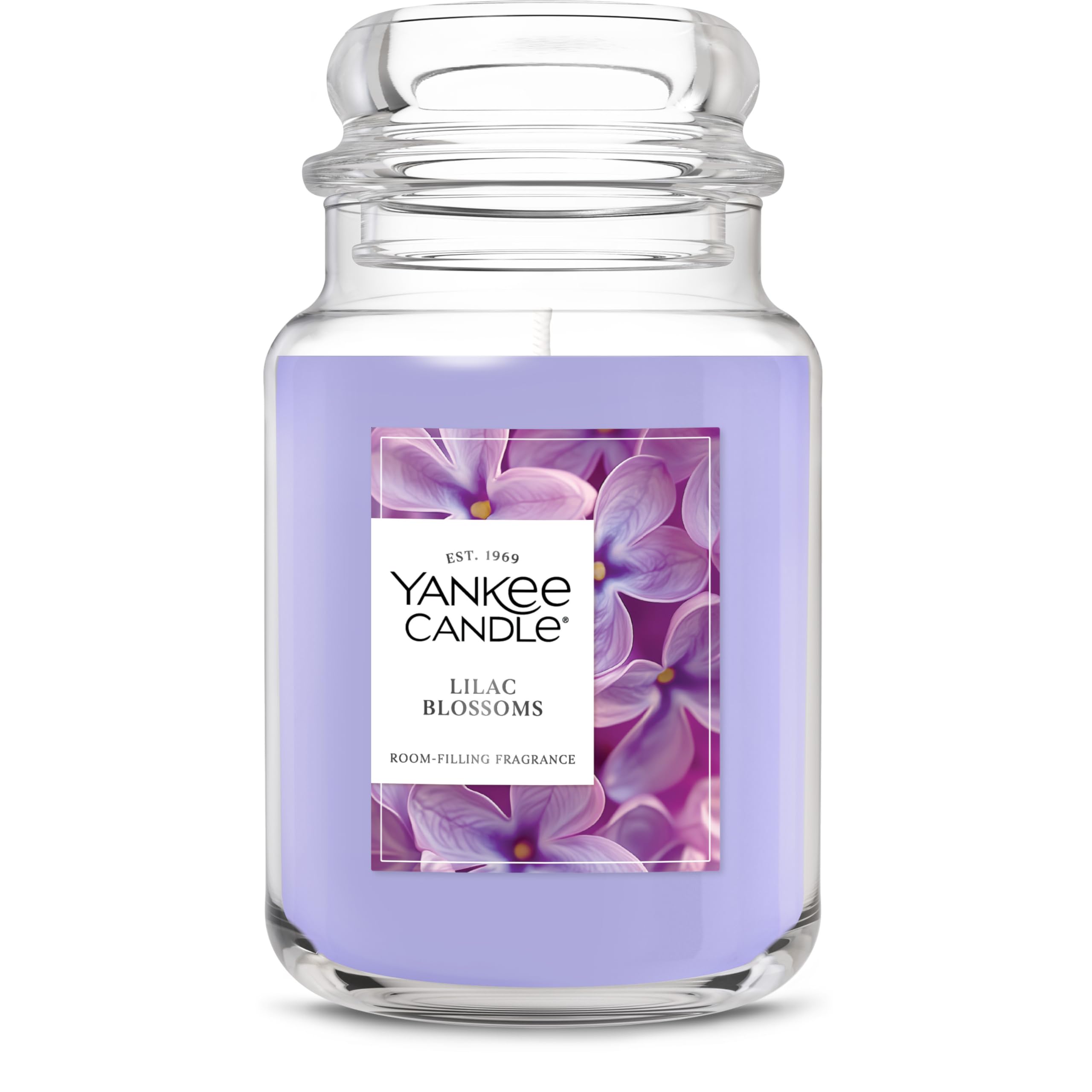 Yankee Candle Lemon Lavender Scented Candle, 22oz Large Jar with up to 150 Hour Burn Time, Giftable, Birthdays