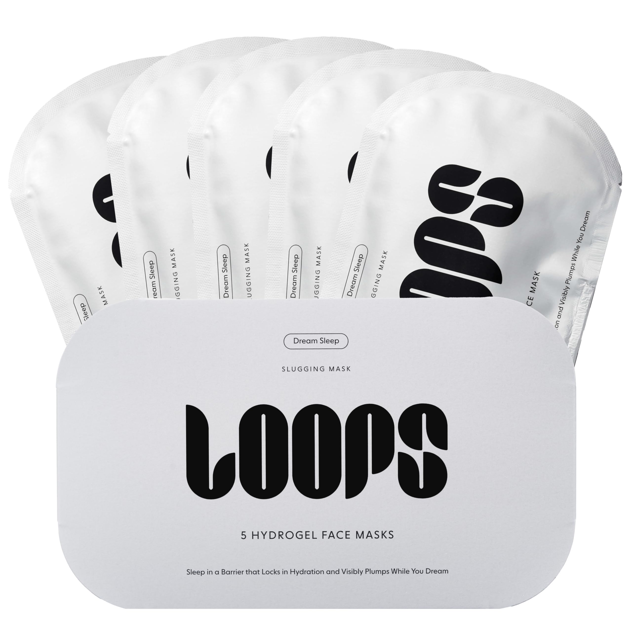 LOOPS VARIETY LOOP KIT - The Best Hydrogel Korean Face Masks for Every Skin Moment - Loops Face Mask - 5 Masks for Hydrating, Detoxifying, Repairing, Soothing, and Rejuvenating - All Skin Types 5pc