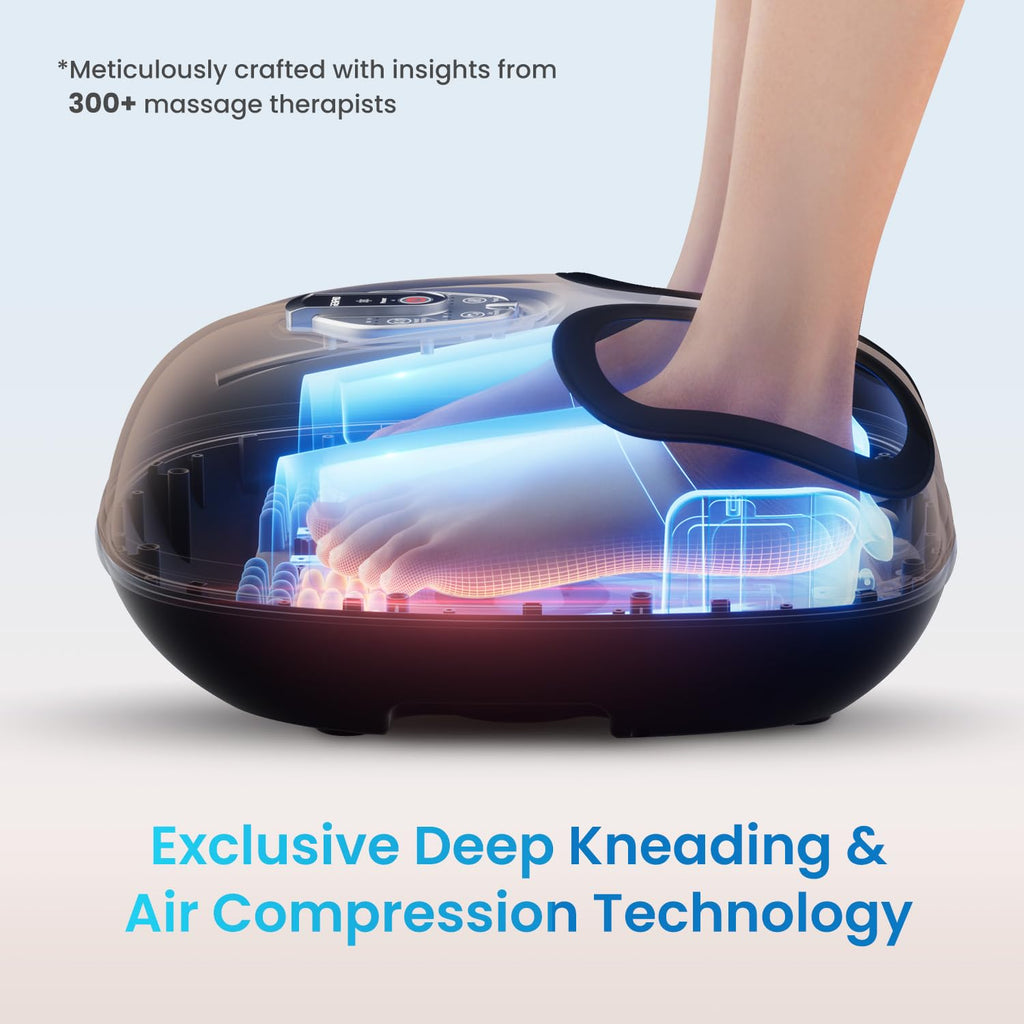 RENPHO Foot Massager Machine with Heat [2026 Upgraded], Birthday Gifts for Women Men Mom Dad, Shiatsu Foot Massager for Plantar Fasciitis, Cordless Control, Self Care Relaxation Gifts, Pink