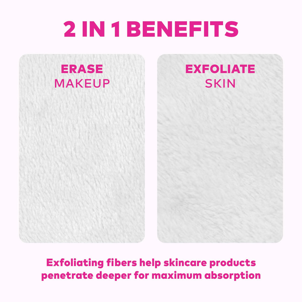 The Original MakeUp Eraser 7-Day Set, Erase All Makeup with Just Water, Including Waterproof Mascara, Eyeliner, Foundation, Lipstick, Sunscreen, and More! Seashells, 7ct.
