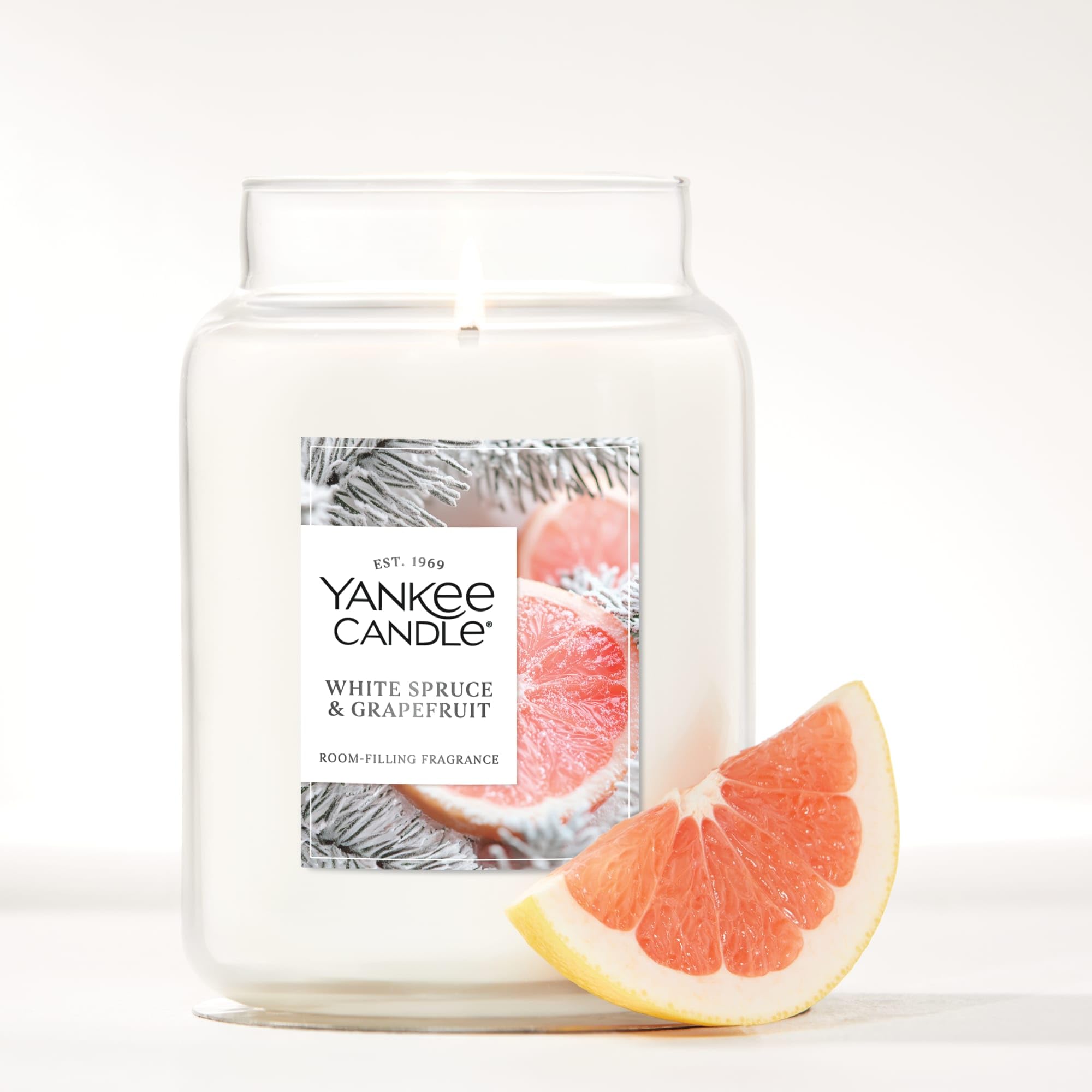 Yankee Candle Mid Summer's Night, Scented Candle, 22oz Large Jar with up to 150 Hour Burn, Giftable