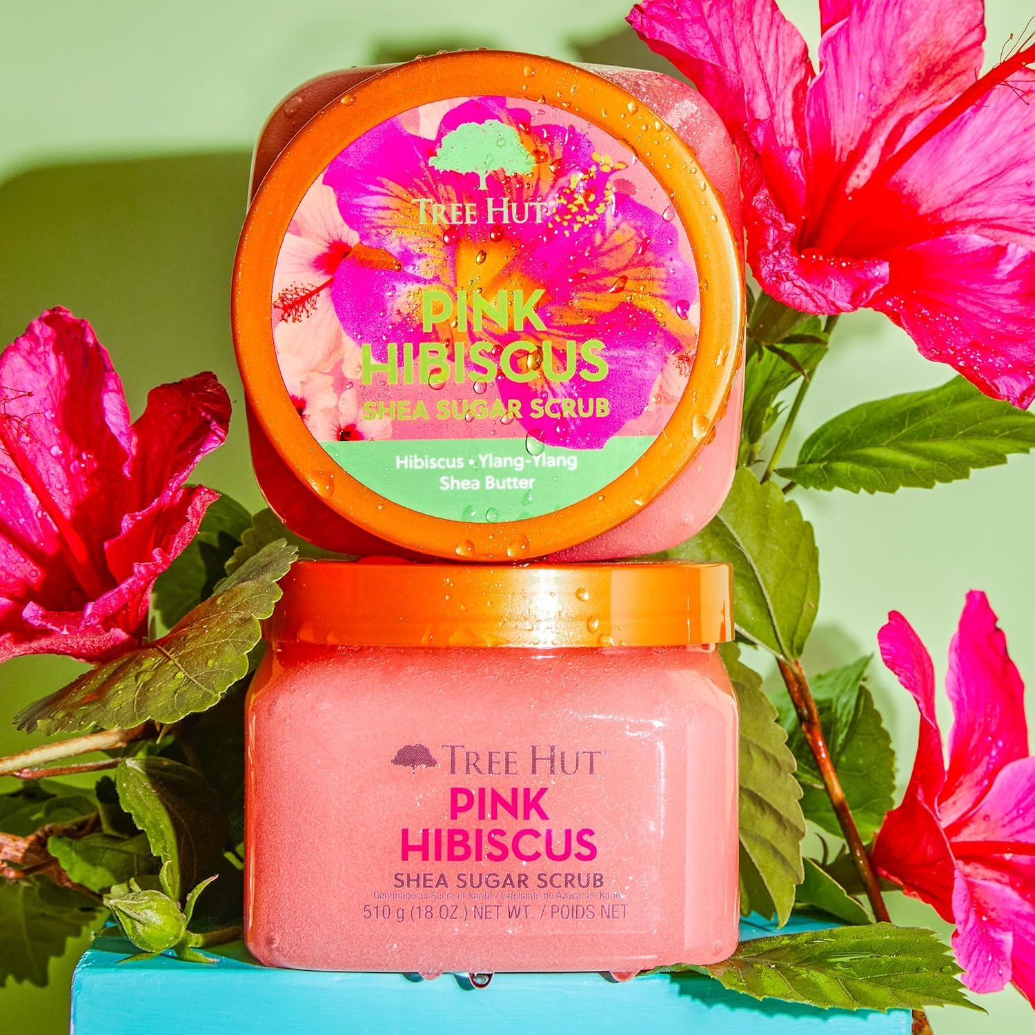 Tree Hut Watermelon Body Scrub, Exfoliating & Hydrating Sugar Scrub with Shea Butter & Essential Oils, Smooth Skin, Body Exfoliator For All Skin Types, Self Care Gifts for Women, Vegan, 18 Oz