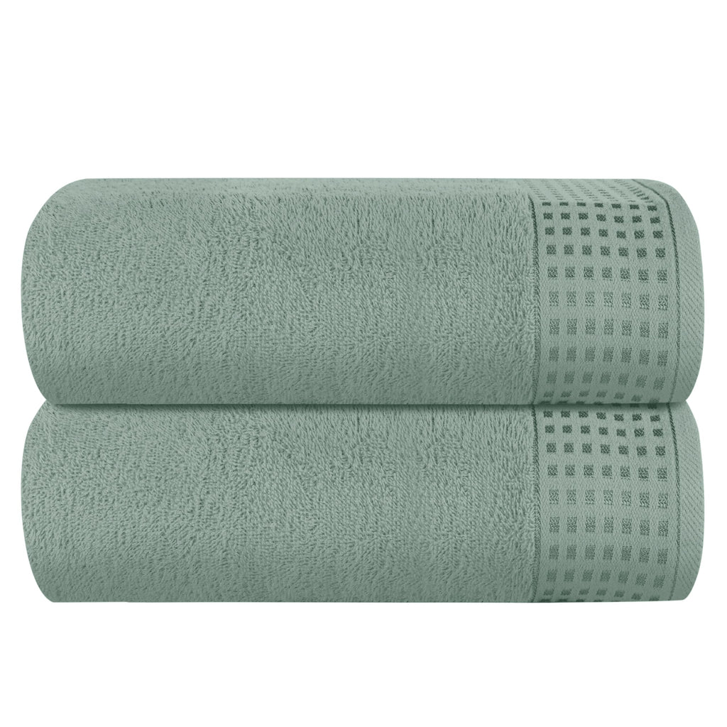 GLAMBURG 100% Cotton Ultra Soft 6 Pack Towel Set, Contains 2 Bath Towels 28x55 Inches, 2 Hand Towels 16x24 Inches & 2 Wash Coths 12x12 Inches, Compact Absorbent Lightweight & Quickdry - Pink