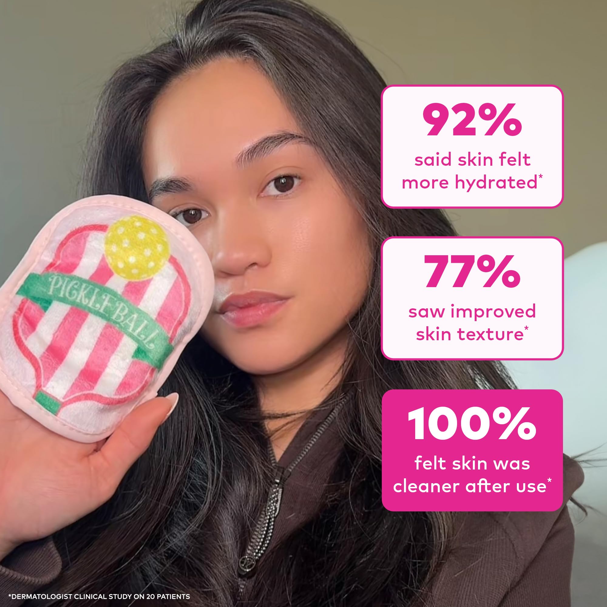 The Original MakeUp Eraser 7-Day Set, Erase All Makeup with Just Water, Including Waterproof Mascara, Eyeliner, Foundation, Lipstick, Sunscreen, and More! Seashells, 7ct.