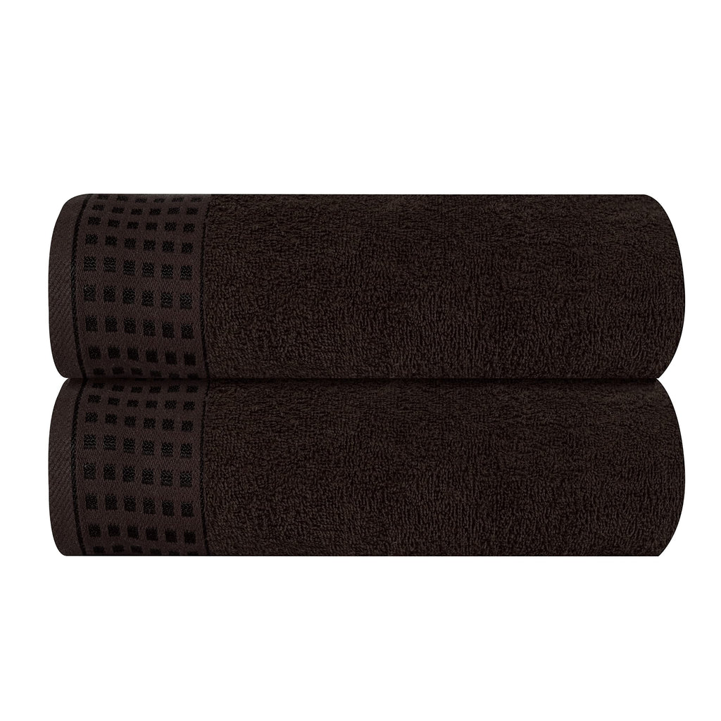 GLAMBURG 100% Cotton Ultra Soft 6 Pack Towel Set, Contains 2 Bath Towels 28x55 Inches, 2 Hand Towels 16x24 Inches & 2 Wash Coths 12x12 Inches, Compact Absorbent Lightweight & Quickdry - Pink