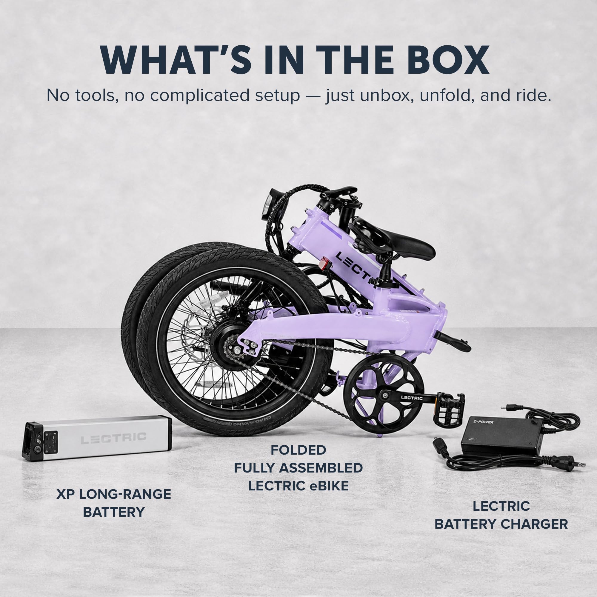 LECTRIC XP Lite2 Folding Electric Bike for Adults - Lightweight eBike with a 48V Battery Powers Up to 45-80 Mile Range, 20Mph Peak 819W Motor, Hydraulic Brakes, LCD Display, 5 Pedal Assist & Throttle