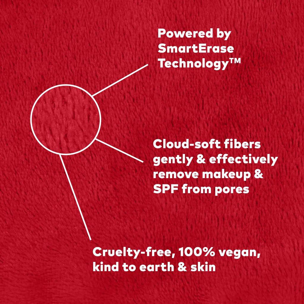 The Original MakeUp Eraser PRO, Effortlessly Remove All Makeup Using Only Water, Including Waterproof Mascara, Eyeliner, Foundation, Lipstick, Sunscreen,and More! Original Pink, 1ct.