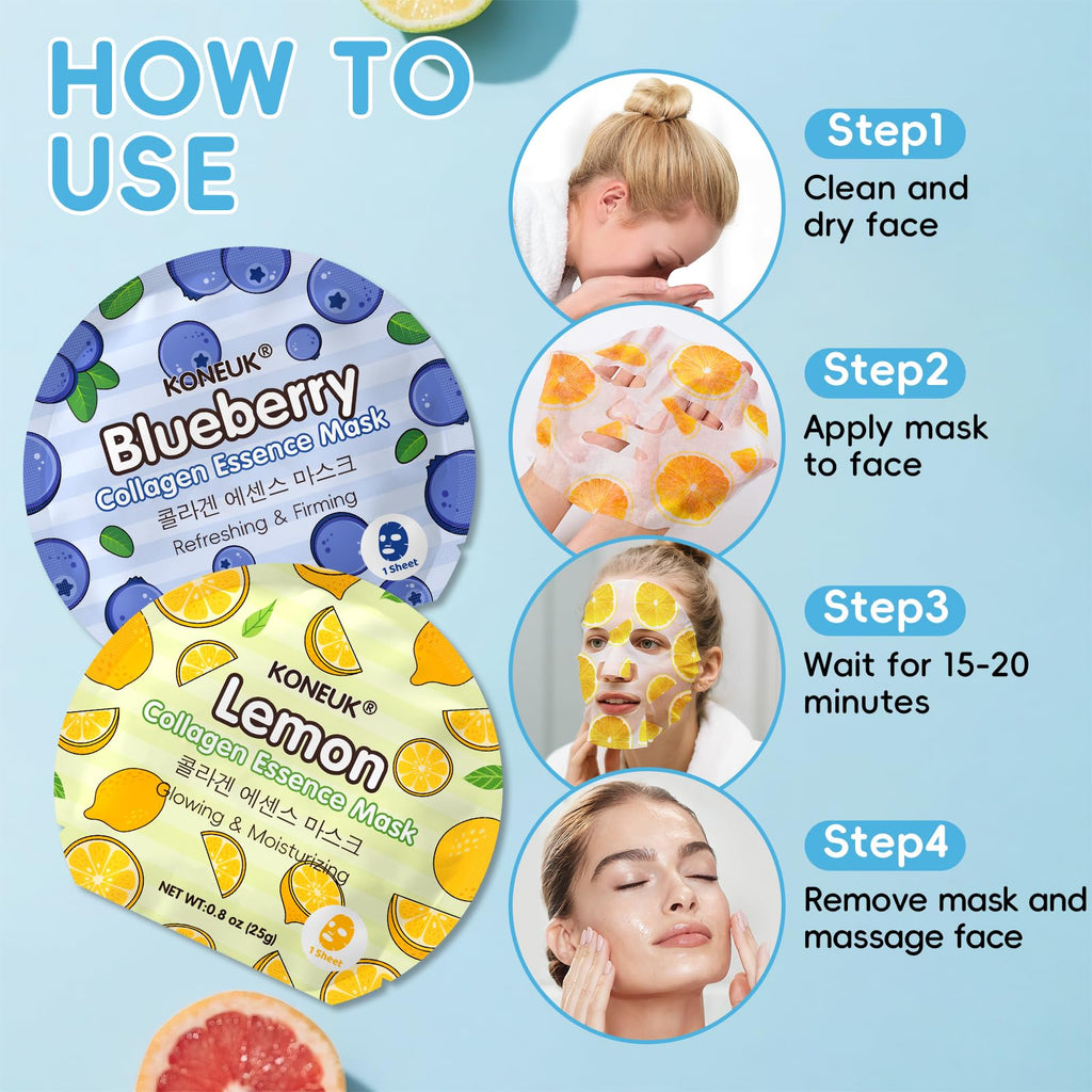 KONEUK 30 Pack Aloe Vera Hydrating Face Masks Skincare, Moisturizing & Soothing Sheet Face Mask for Skin Care, Bulk Aloe Face Masks for After Sun Skin Care, Spa Party Gifts for Women