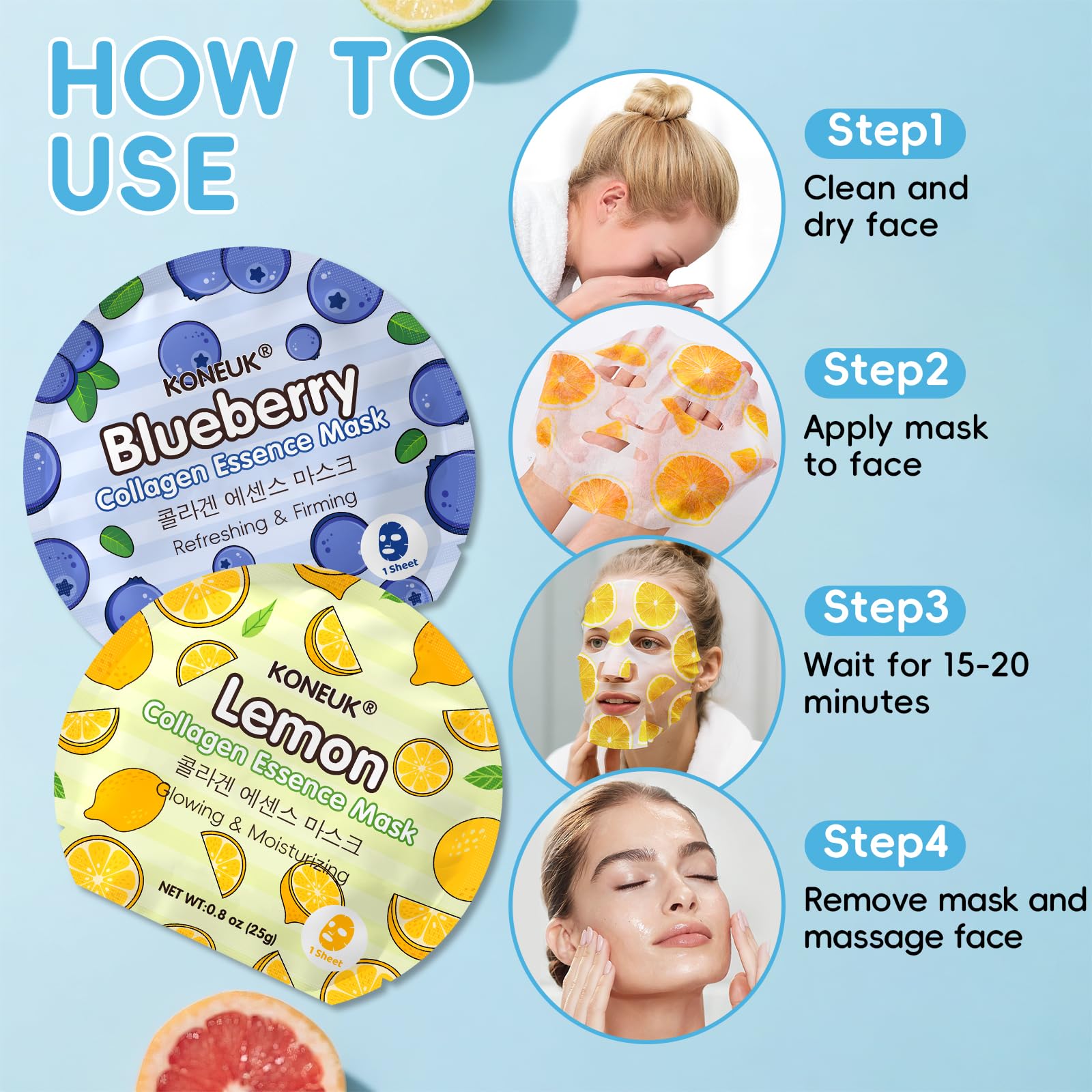KONEUK 30 Pack Aloe Vera Hydrating Face Masks Skincare, Moisturizing & Soothing Sheet Face Mask for Skin Care, Bulk Aloe Face Masks for After Sun Skin Care, Spa Party Gifts for Women