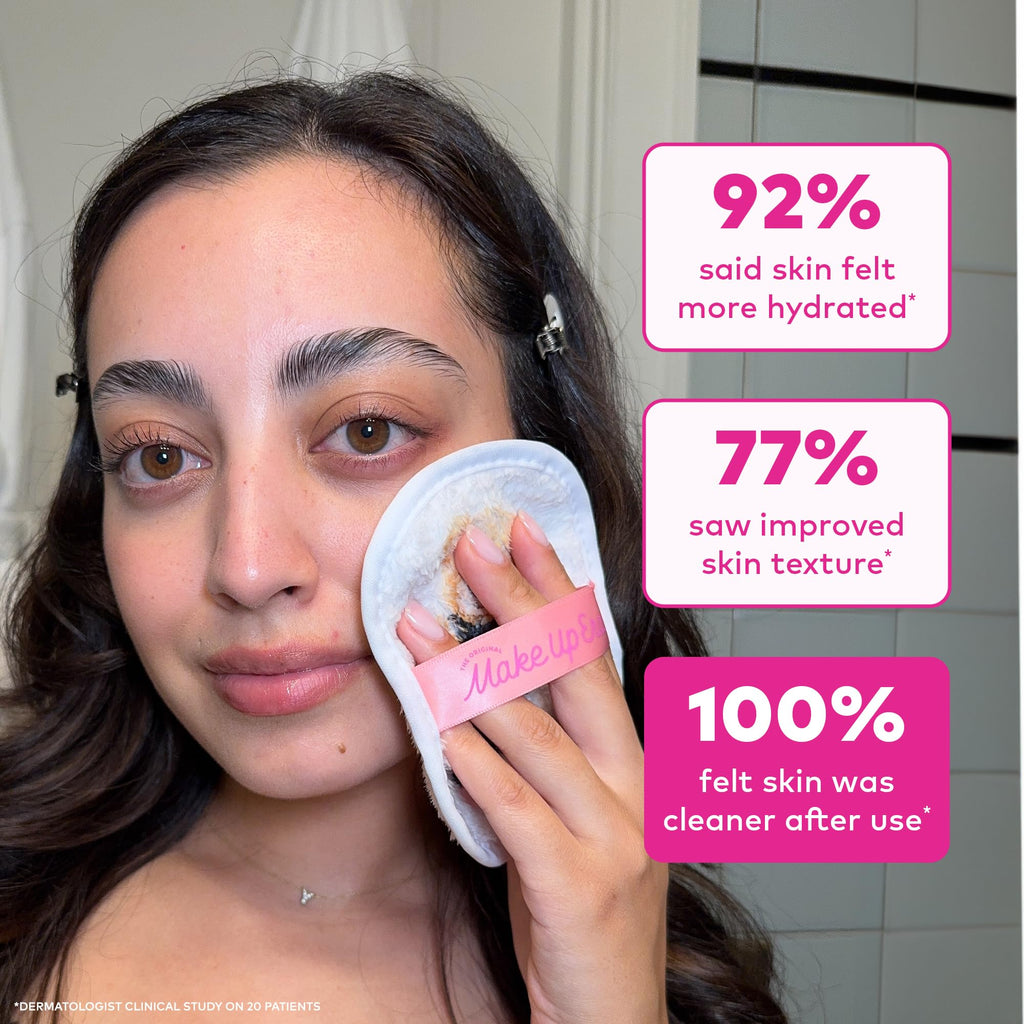 The Original MakeUp Eraser 7-Day Set, Erase All Makeup with Just Water, Including Waterproof Mascara, Eyeliner, Foundation, Lipstick, Sunscreen, and More! Seashells, 7ct.