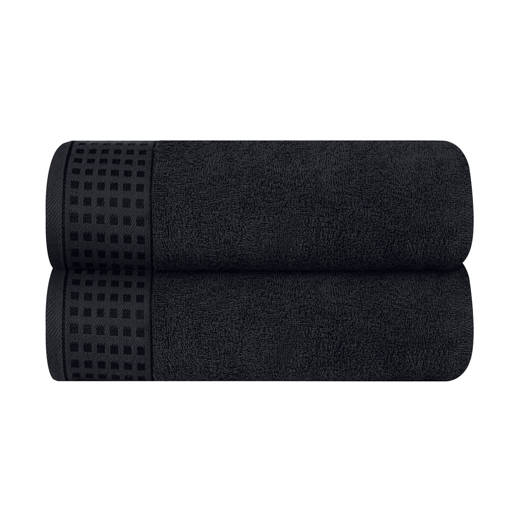 GLAMBURG 100% Cotton Ultra Soft 6 Pack Towel Set, Contains 2 Bath Towels 28x55 Inches, 2 Hand Towels 16x24 Inches & 2 Wash Coths 12x12 Inches, Compact Absorbent Lightweight & Quickdry - Pink