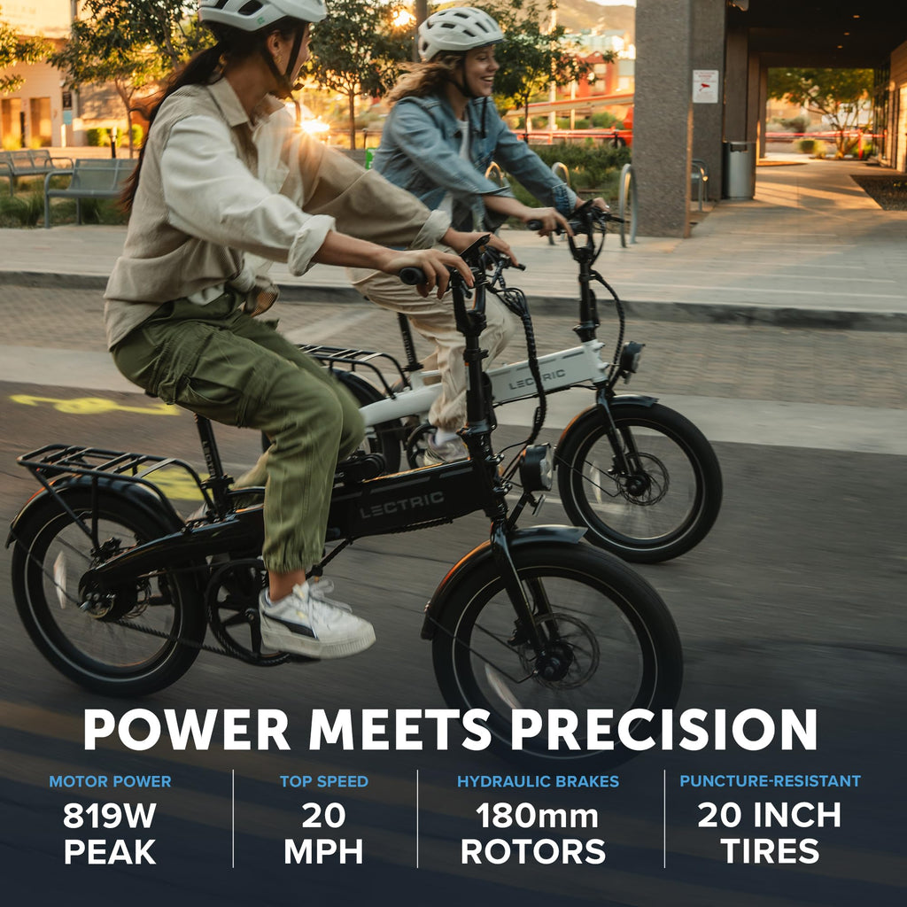 LECTRIC XP Lite2 Folding Electric Bike for Adults - Lightweight eBike with a 48V Battery Powers Up to 45-80 Mile Range, 20Mph Peak 819W Motor, Hydraulic Brakes, LCD Display, 5 Pedal Assist & Throttle