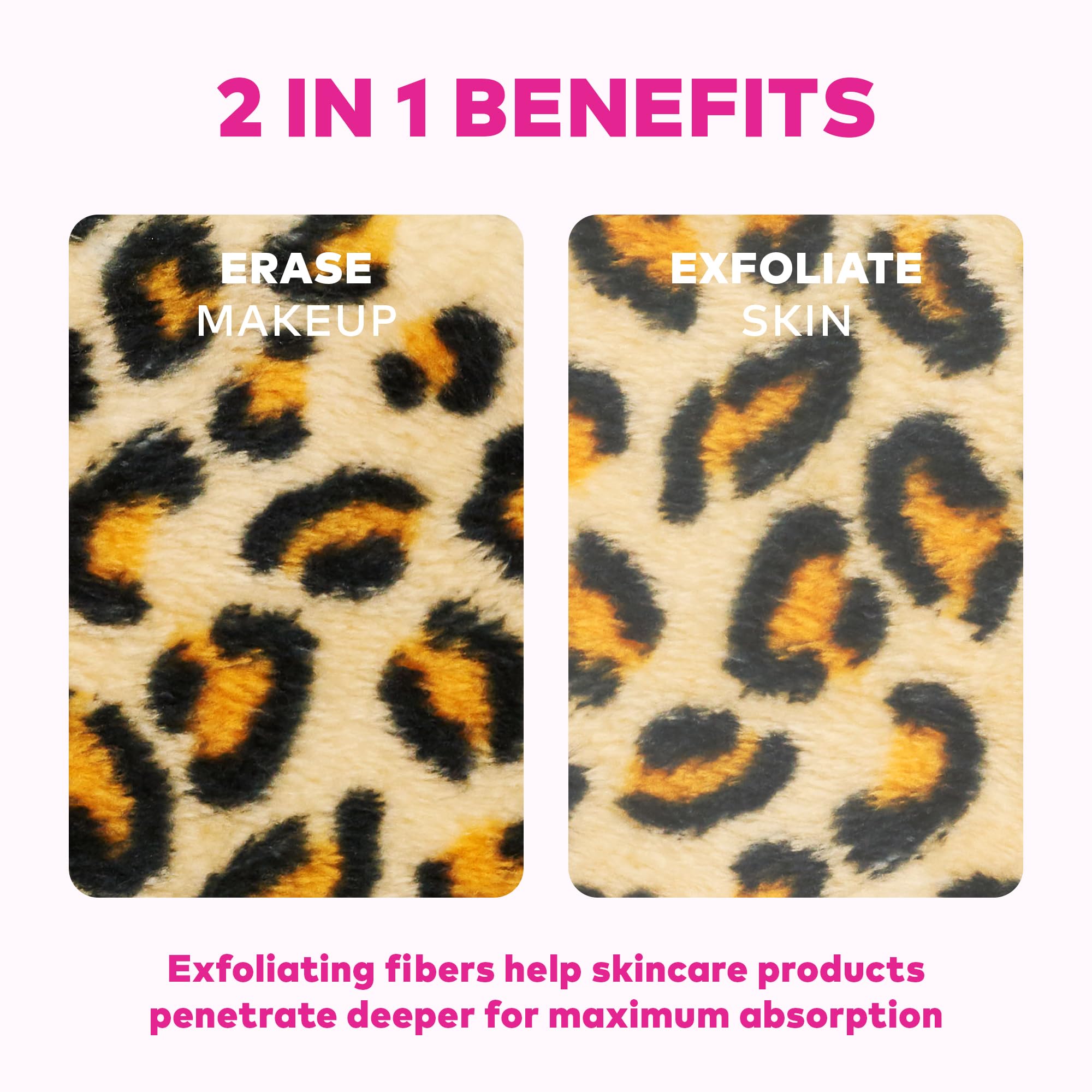 The Original MakeUp Eraser PRO, Effortlessly Remove All Makeup Using Only Water, Including Waterproof Mascara, Eyeliner, Foundation, Lipstick, Sunscreen,and More! Original Pink, 1ct.