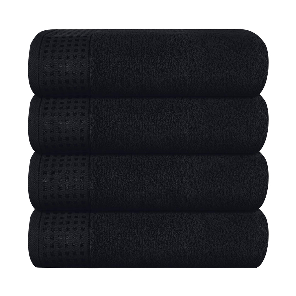 GLAMBURG 100% Cotton Ultra Soft 6 Pack Towel Set, Contains 2 Bath Towels 28x55 Inches, 2 Hand Towels 16x24 Inches & 2 Wash Coths 12x12 Inches, Compact Absorbent Lightweight & Quickdry - Pink
