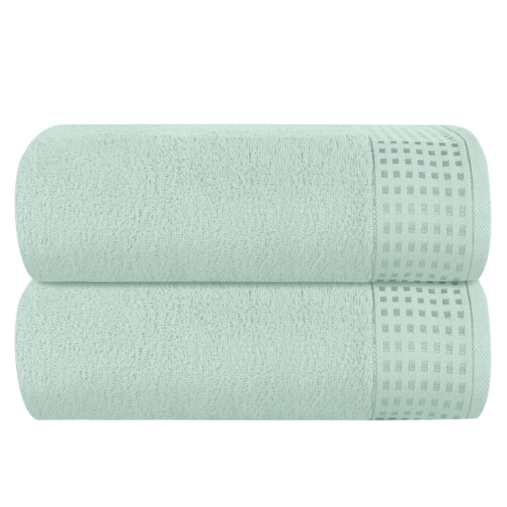 GLAMBURG 100% Cotton Ultra Soft 6 Pack Towel Set, Contains 2 Bath Towels 28x55 Inches, 2 Hand Towels 16x24 Inches & 2 Wash Coths 12x12 Inches, Compact Absorbent Lightweight & Quickdry - Pink