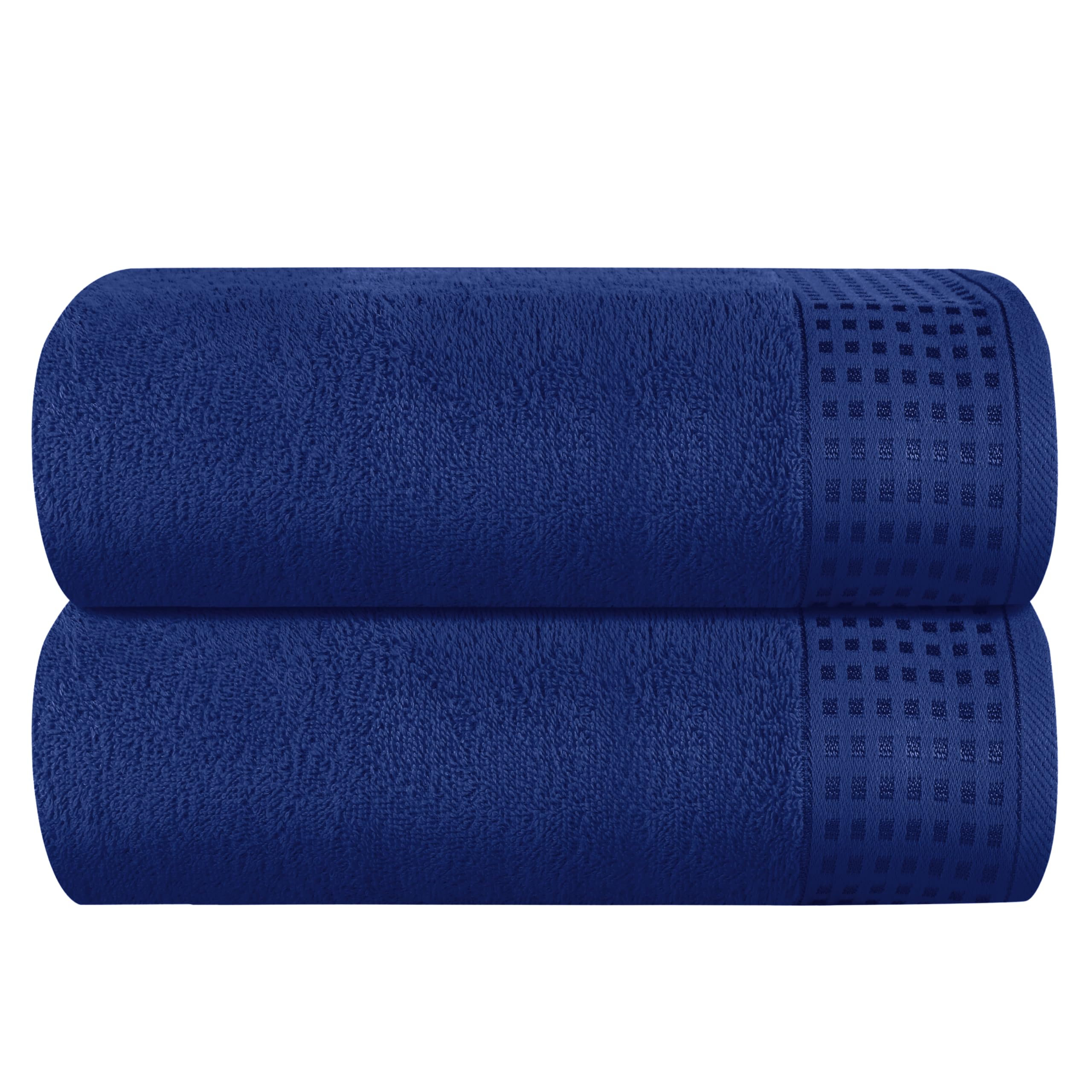 GLAMBURG 100% Cotton Ultra Soft 6 Pack Towel Set, Contains 2 Bath Towels 28x55 Inches, 2 Hand Towels 16x24 Inches & 2 Wash Coths 12x12 Inches, Compact Absorbent Lightweight & Quickdry - Pink