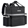 Food Delivery Backpack with 4 Cup Holder, Insulated Pizza Delivery Bag for Delivery Bike, Large Leakproof Delivery Bags for Hot/Cold Food for Uber Eats, Doordash, Postmates（Black）
