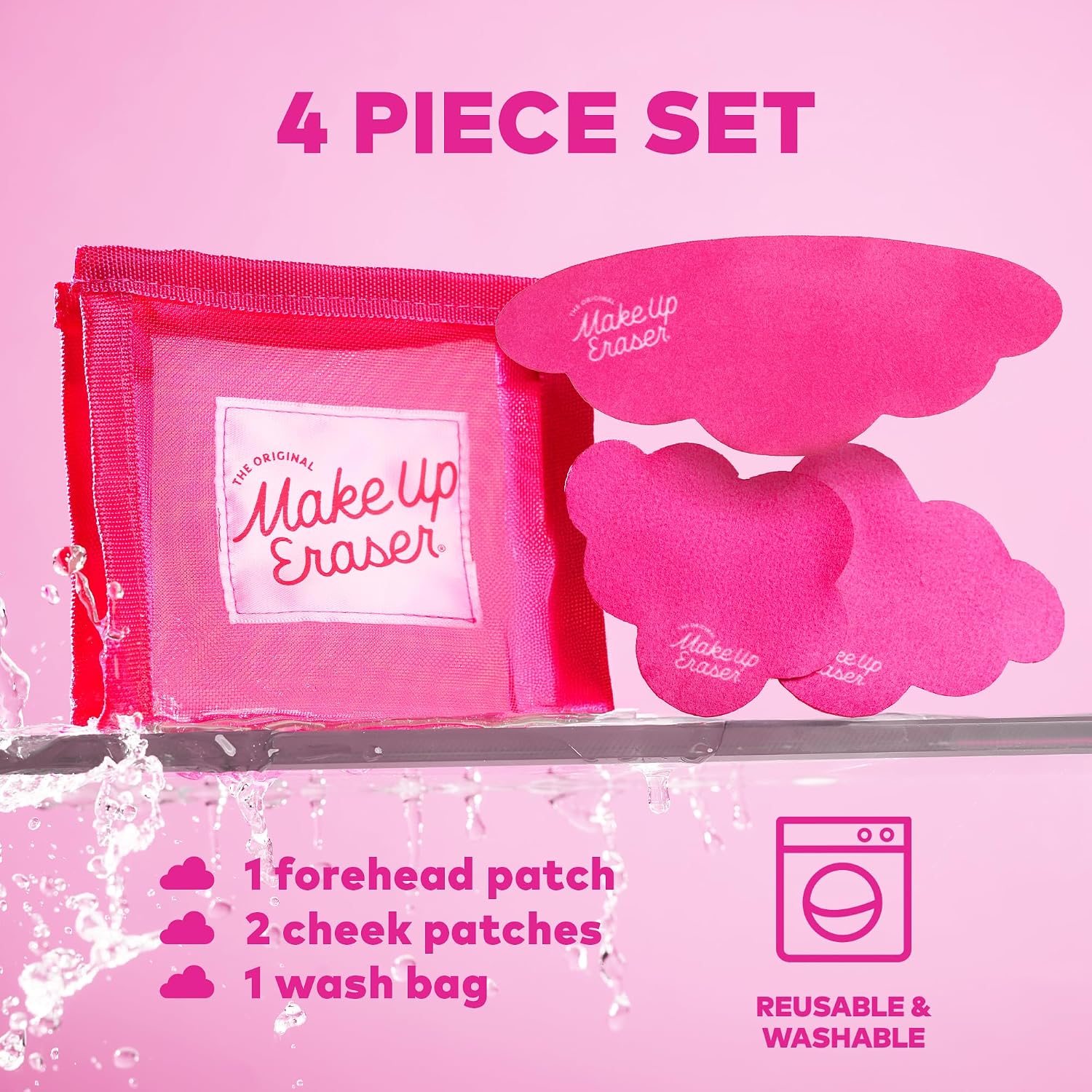 MakeUp Eraser Face Cooling Clouds – Reusable Facial Patches for reducing skin redness and irritation – Instant Cooling & Washable