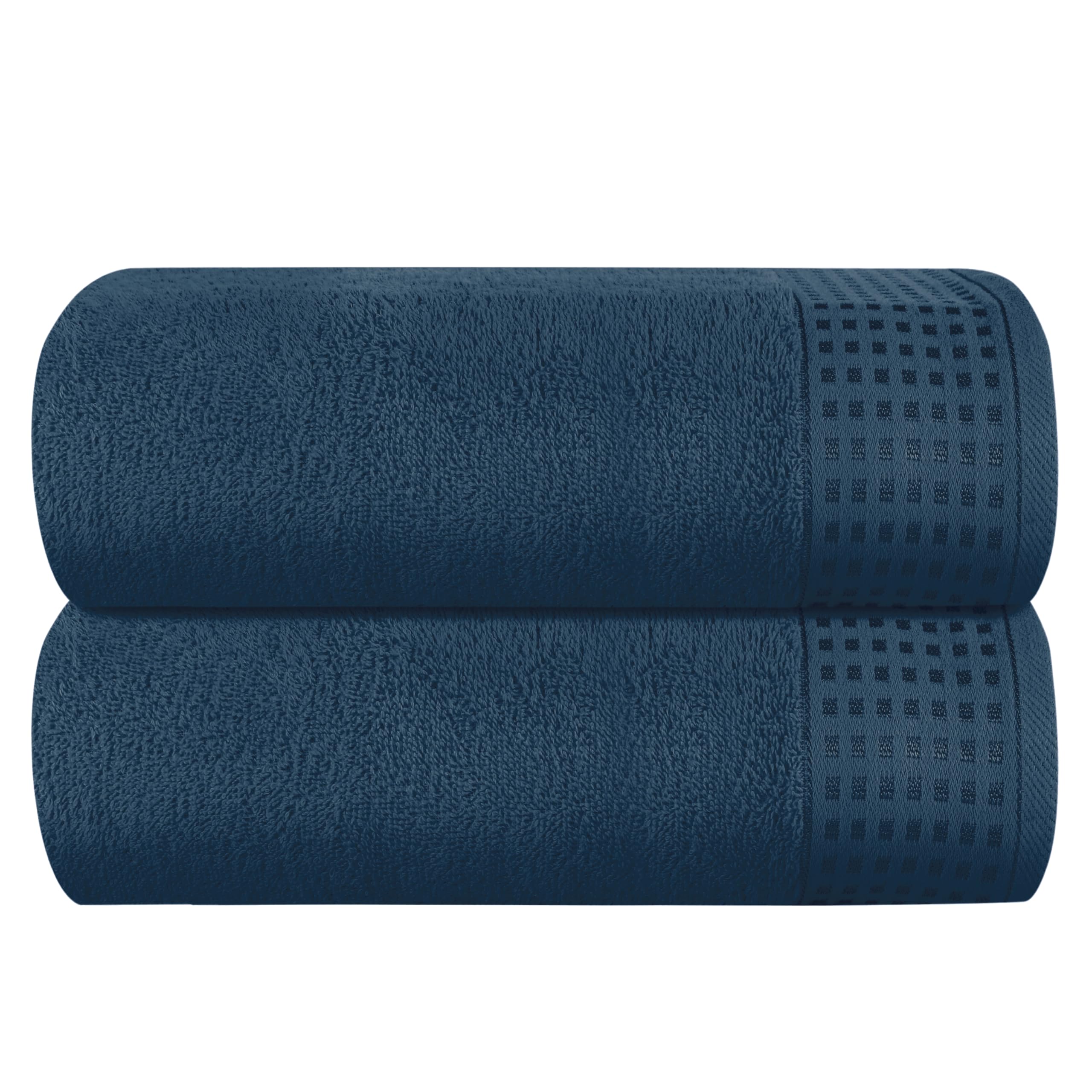 GLAMBURG 100% Cotton Ultra Soft 6 Pack Towel Set, Contains 2 Bath Towels 28x55 Inches, 2 Hand Towels 16x24 Inches & 2 Wash Coths 12x12 Inches, Compact Absorbent Lightweight & Quickdry - Pink