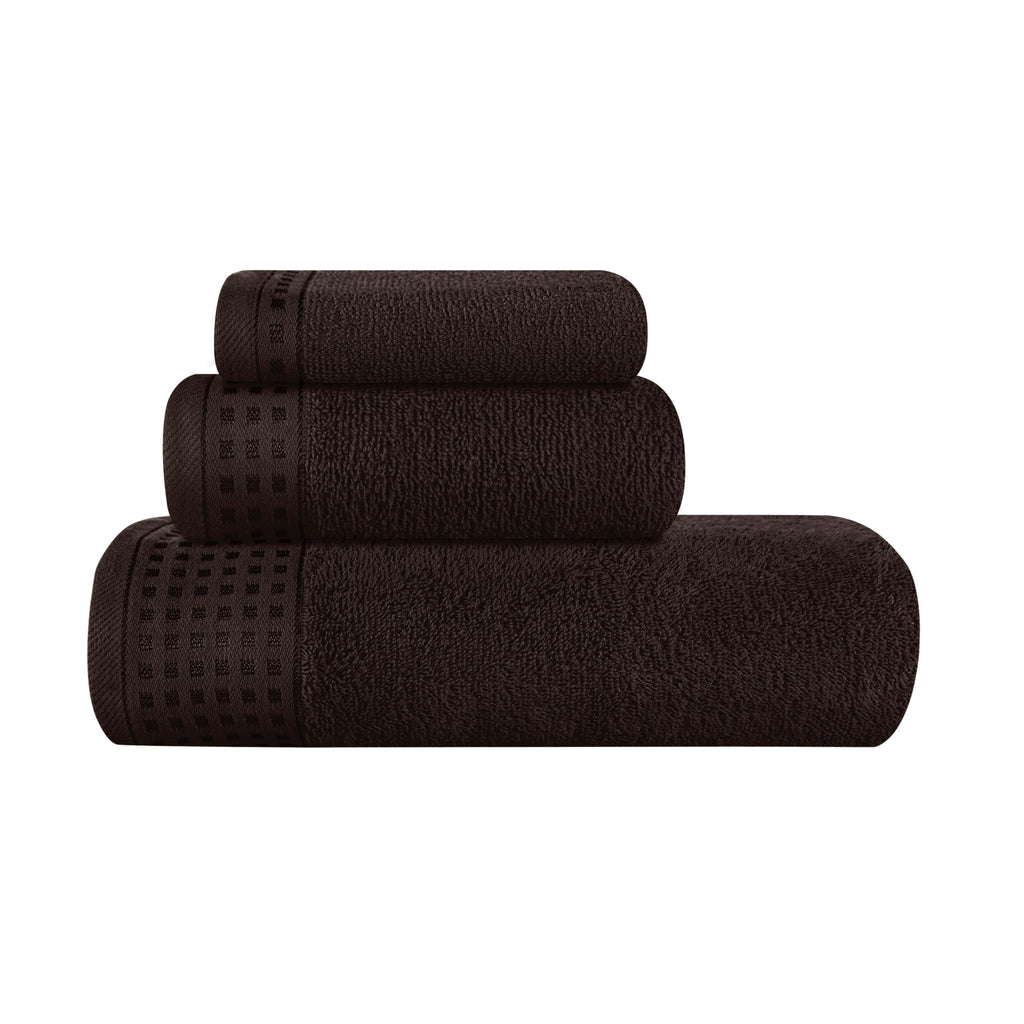 GLAMBURG 100% Cotton Ultra Soft 6 Pack Towel Set, Contains 2 Bath Towels 28x55 Inches, 2 Hand Towels 16x24 Inches & 2 Wash Coths 12x12 Inches, Compact Absorbent Lightweight & Quickdry - Pink
