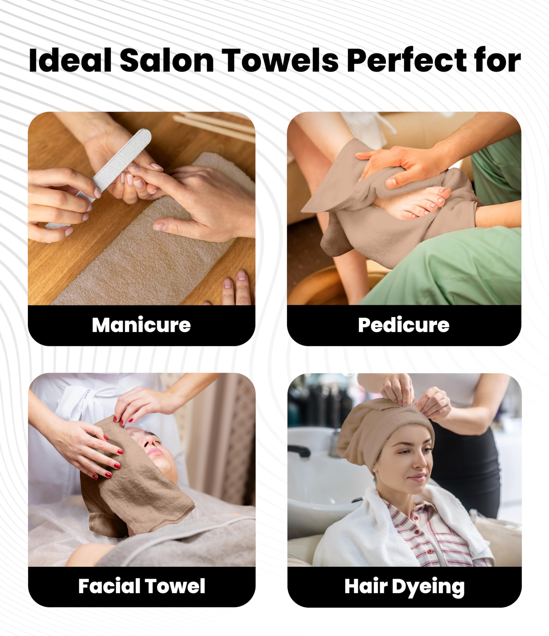 Avalon Towels Salon Towel - Pink Hand Towels Bulk Pack of 24 - 100% Cotton Absorbent Spa, Facial & Gym Towel for Working Out - 16x27 Inches (Not Bleach Proof)