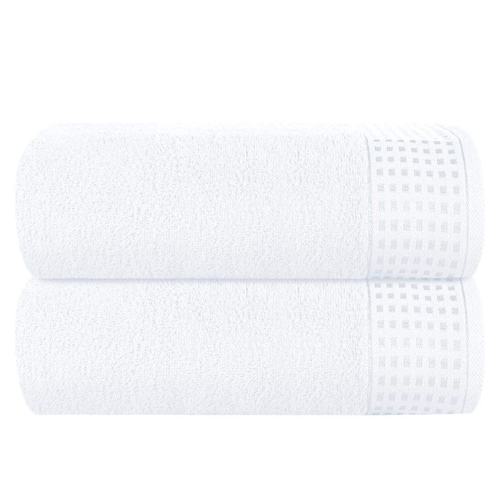 GLAMBURG 100% Cotton Ultra Soft 6 Pack Towel Set, Contains 2 Bath Towels 28x55 Inches, 2 Hand Towels 16x24 Inches & 2 Wash Coths 12x12 Inches, Compact Absorbent Lightweight & Quickdry - Pink