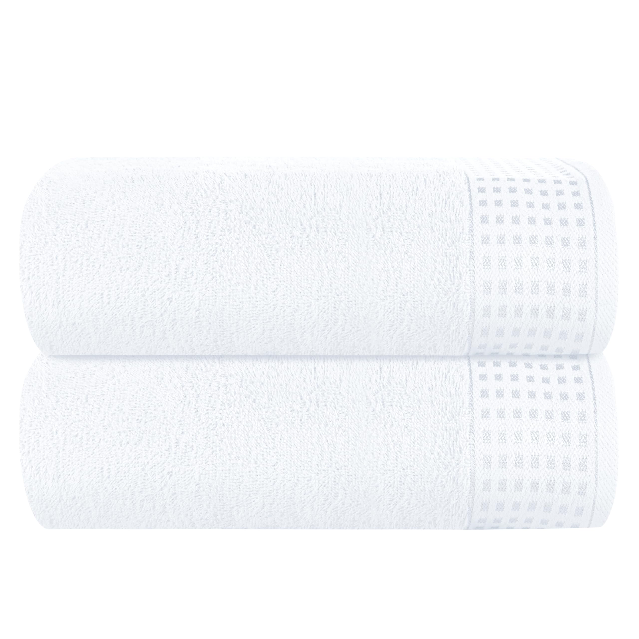 GLAMBURG 100% Cotton Ultra Soft 6 Pack Towel Set, Contains 2 Bath Towels 28x55 Inches, 2 Hand Towels 16x24 Inches & 2 Wash Coths 12x12 Inches, Compact Absorbent Lightweight & Quickdry - Pink