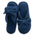 GOEWY Cute Slippers for Women Indoor and Outdoor Cozy Soft Bow Open Toe Womens Slippers with Memory Foam Anti-Skid Sole Slides Spa Birthday Gifts for Women Mom Her Ladies Bridesmaid