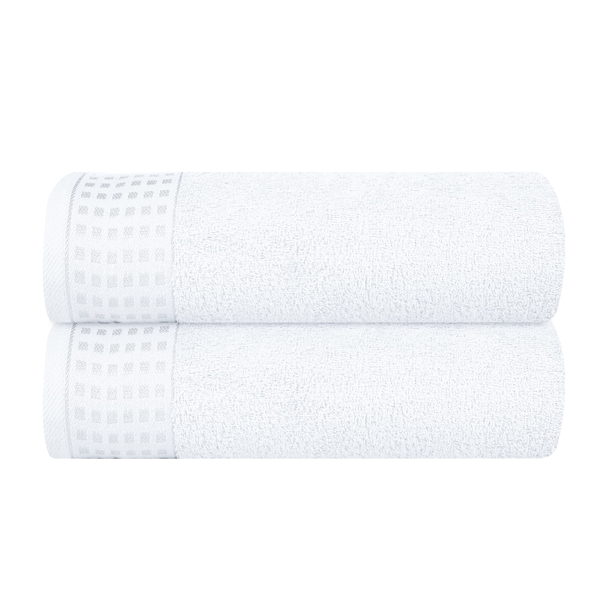 GLAMBURG 100% Cotton Ultra Soft 6 Pack Towel Set, Contains 2 Bath Towels 28x55 Inches, 2 Hand Towels 16x24 Inches & 2 Wash Coths 12x12 Inches, Compact Absorbent Lightweight & Quickdry - Pink