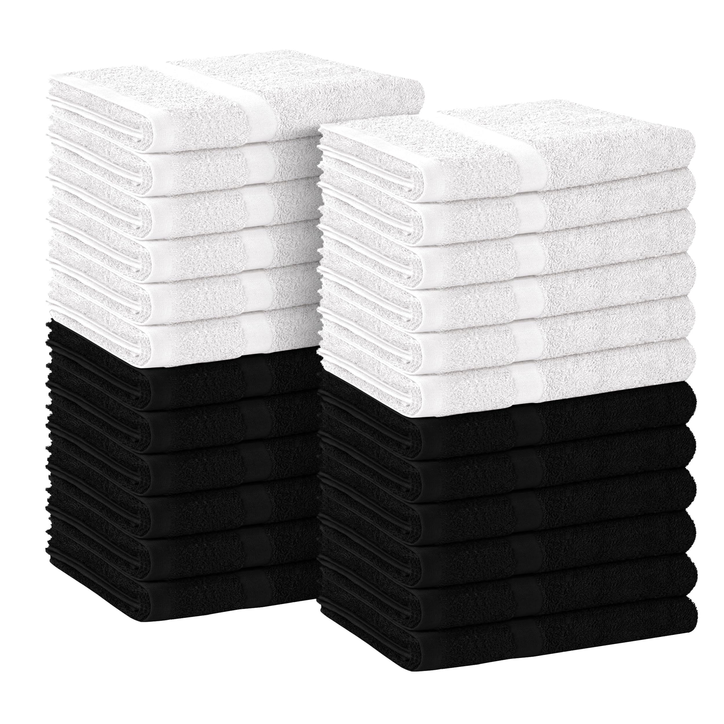 Avalon Towels Salon Towel - Pink Hand Towels Bulk Pack of 24 - 100% Cotton Absorbent Spa, Facial & Gym Towel for Working Out - 16x27 Inches (Not Bleach Proof)