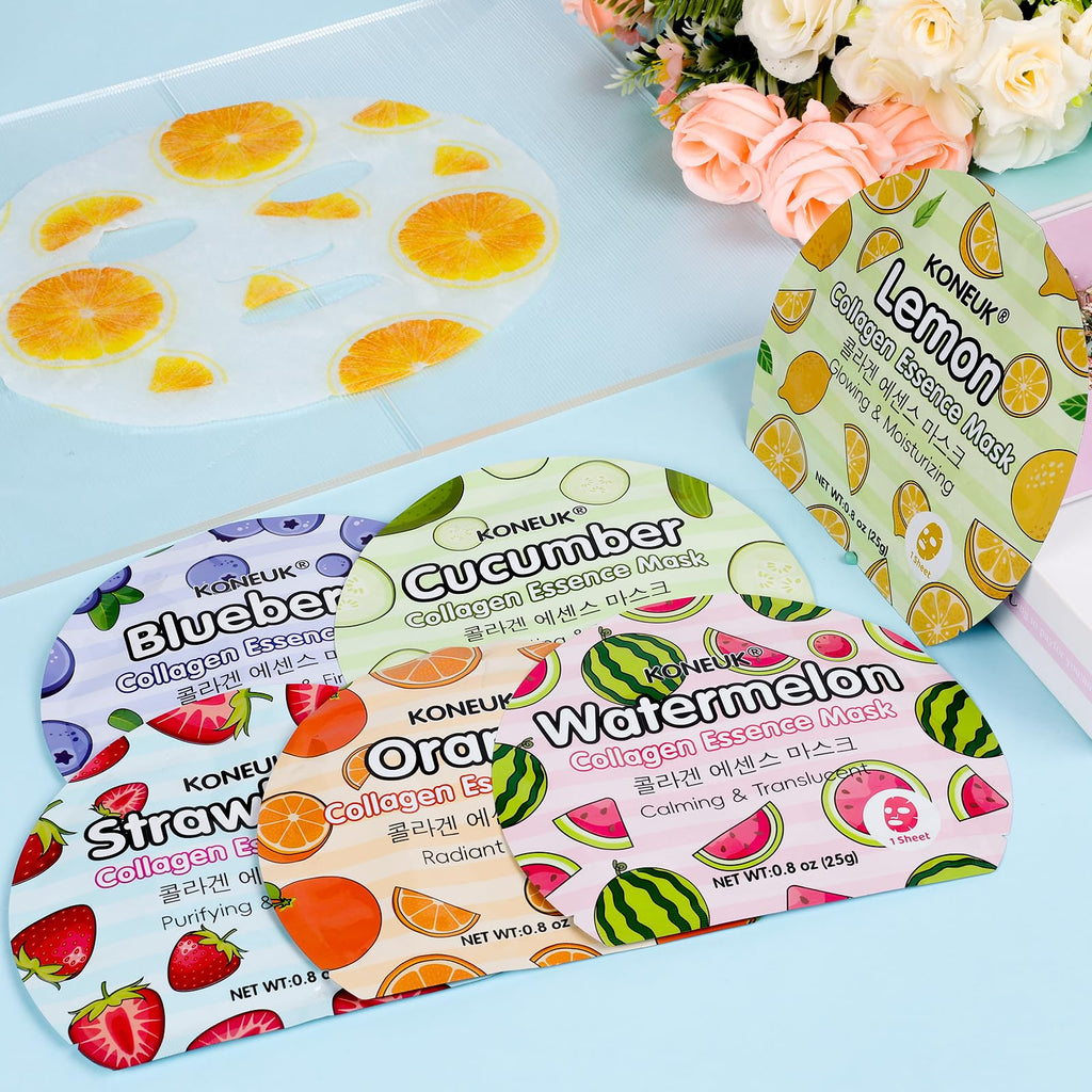 KONEUK 30 Pack Aloe Vera Hydrating Face Masks Skincare, Moisturizing & Soothing Sheet Face Mask for Skin Care, Bulk Aloe Face Masks for After Sun Skin Care, Spa Party Gifts for Women