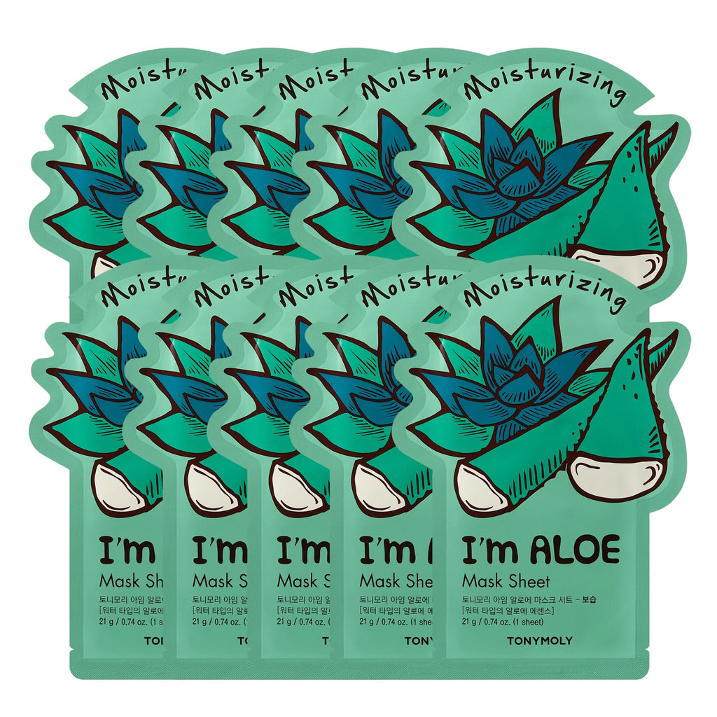 TONYMOLY I’m Sheet Mask Gift Set – Korean Face Mask Variety Pack with Hydrating & Vitamin Essences, 10 Pack