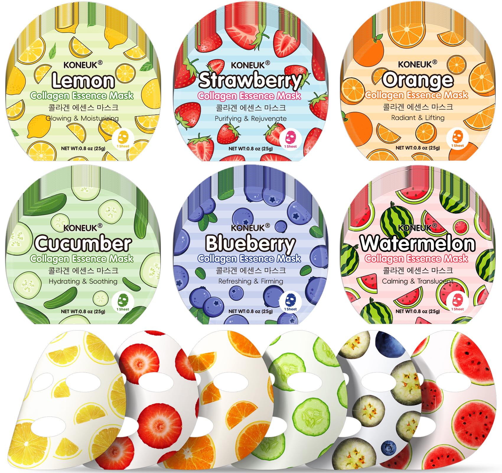 KONEUK 30 Pack Aloe Vera Hydrating Face Masks Skincare, Moisturizing & Soothing Sheet Face Mask for Skin Care, Bulk Aloe Face Masks for After Sun Skin Care, Spa Party Gifts for Women