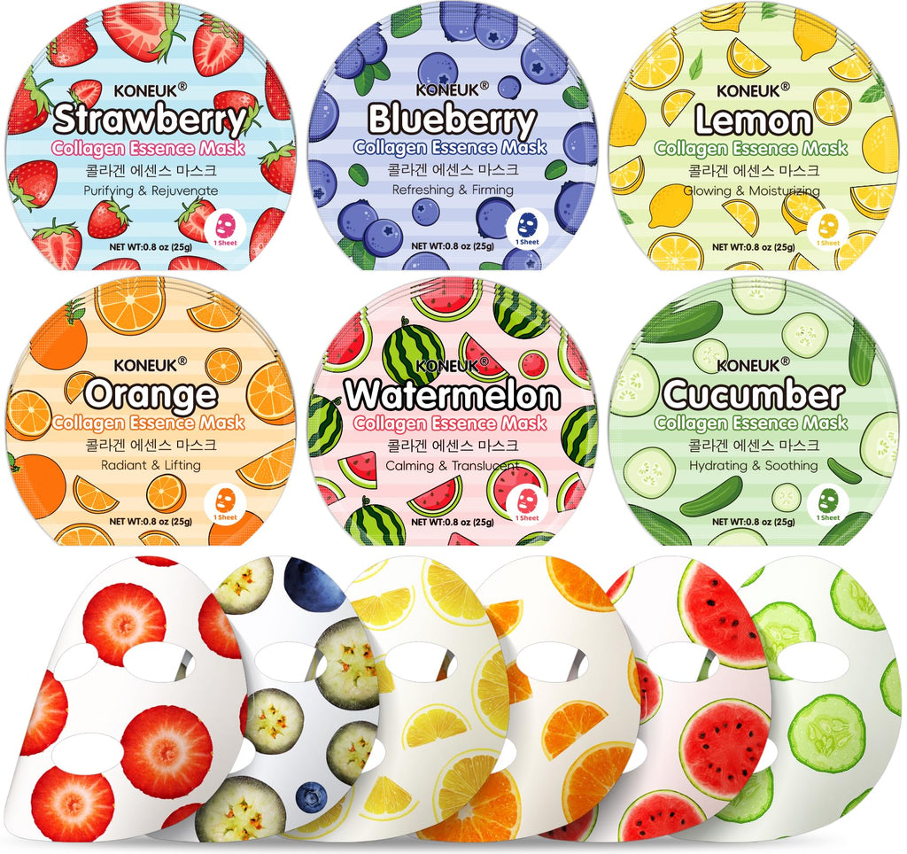 KONEUK 30 Pack Aloe Vera Hydrating Face Masks Skincare, Moisturizing & Soothing Sheet Face Mask for Skin Care, Bulk Aloe Face Masks for After Sun Skin Care, Spa Party Gifts for Women