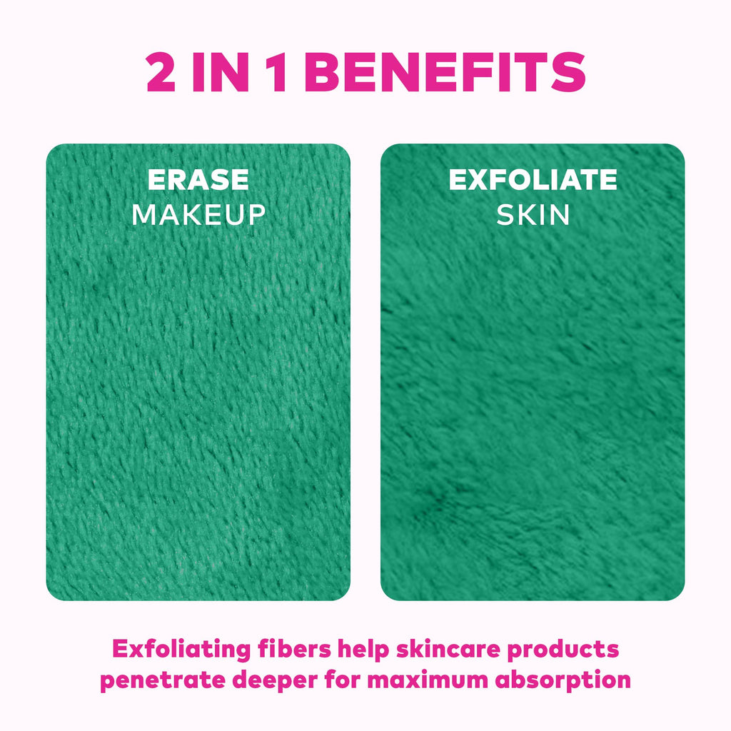 The Original MakeUp Eraser PRO, Effortlessly Remove All Makeup Using Only Water, Including Waterproof Mascara, Eyeliner, Foundation, Lipstick, Sunscreen,and More! Original Pink, 1ct.