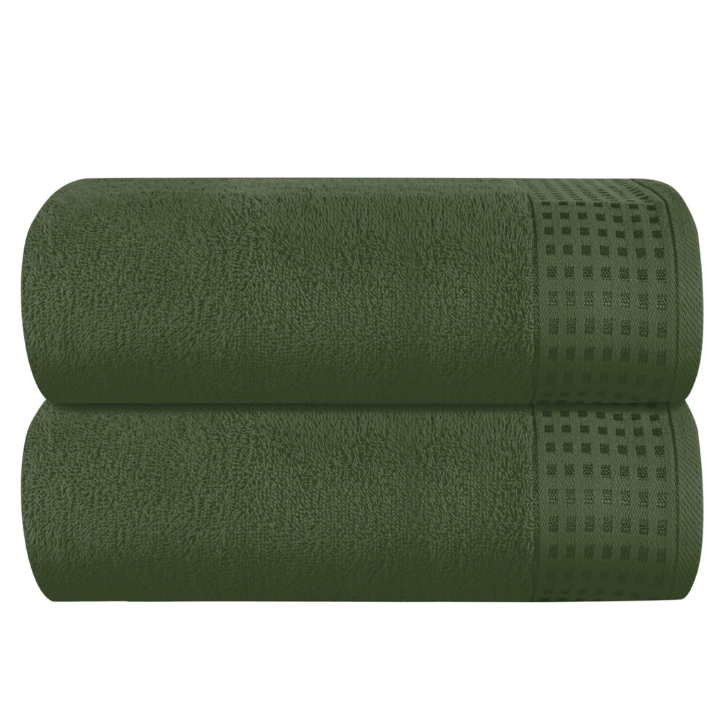 GLAMBURG 100% Cotton Ultra Soft 6 Pack Towel Set, Contains 2 Bath Towels 28x55 Inches, 2 Hand Towels 16x24 Inches & 2 Wash Coths 12x12 Inches, Compact Absorbent Lightweight & Quickdry - Pink