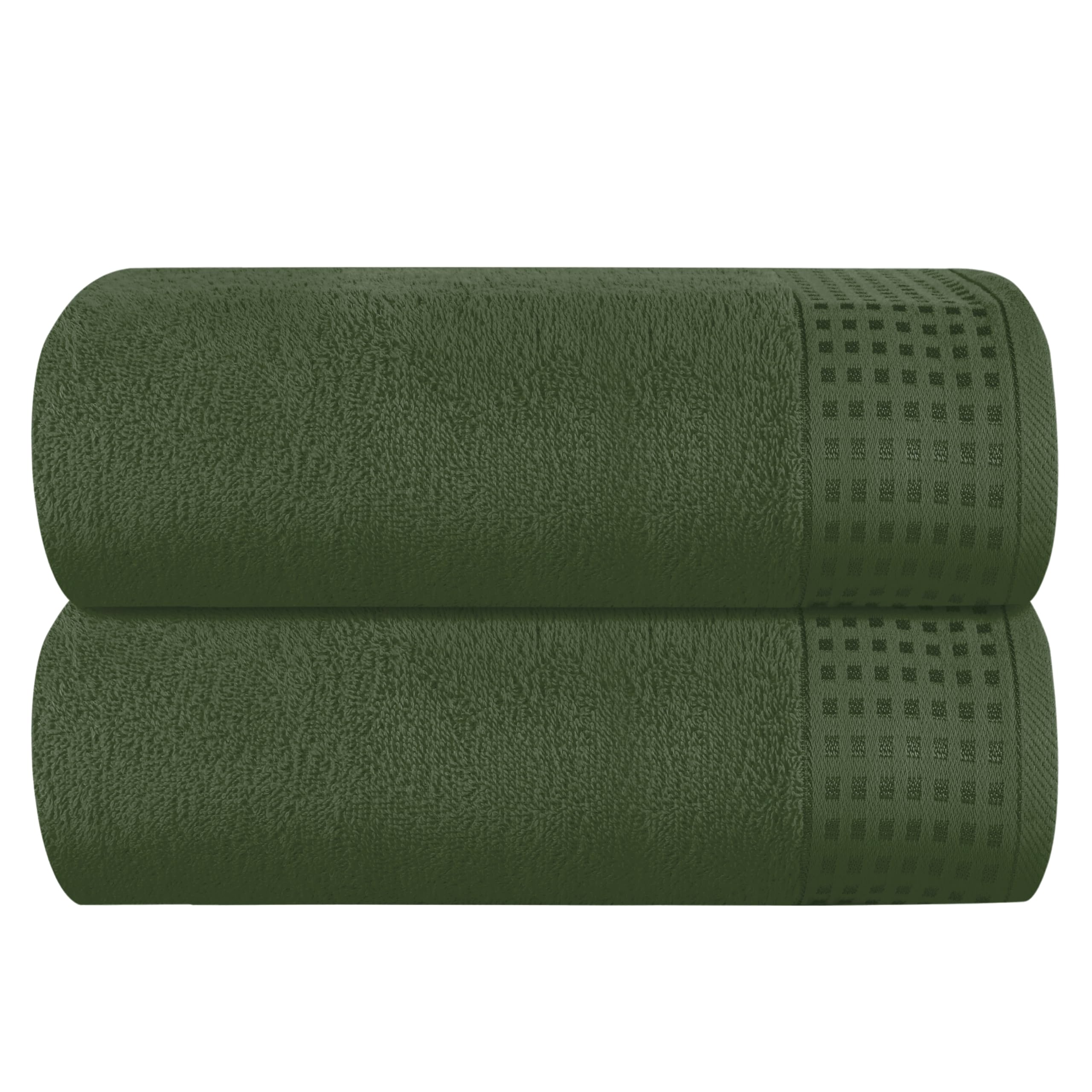 GLAMBURG 100% Cotton Ultra Soft 6 Pack Towel Set, Contains 2 Bath Towels 28x55 Inches, 2 Hand Towels 16x24 Inches & 2 Wash Coths 12x12 Inches, Compact Absorbent Lightweight & Quickdry - Pink