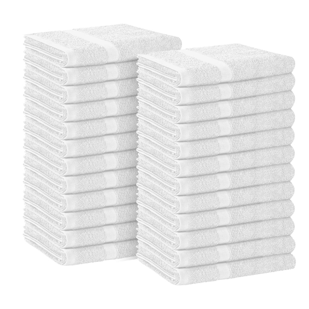 Avalon Towels Salon Towel - Pink Hand Towels Bulk Pack of 24 - 100% Cotton Absorbent Spa, Facial & Gym Towel for Working Out - 16x27 Inches (Not Bleach Proof)
