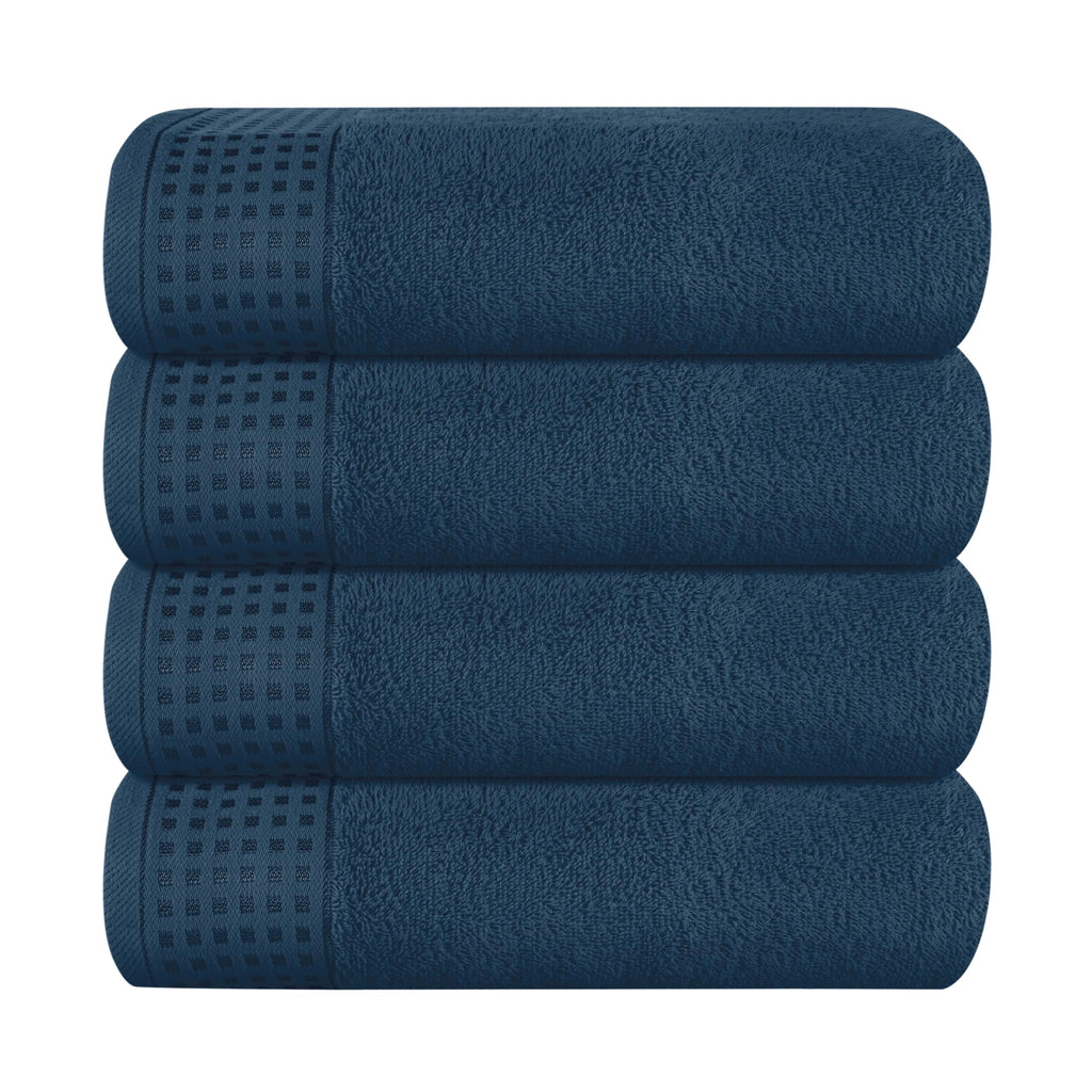 GLAMBURG 100% Cotton Ultra Soft 6 Pack Towel Set, Contains 2 Bath Towels 28x55 Inches, 2 Hand Towels 16x24 Inches & 2 Wash Coths 12x12 Inches, Compact Absorbent Lightweight & Quickdry - Pink