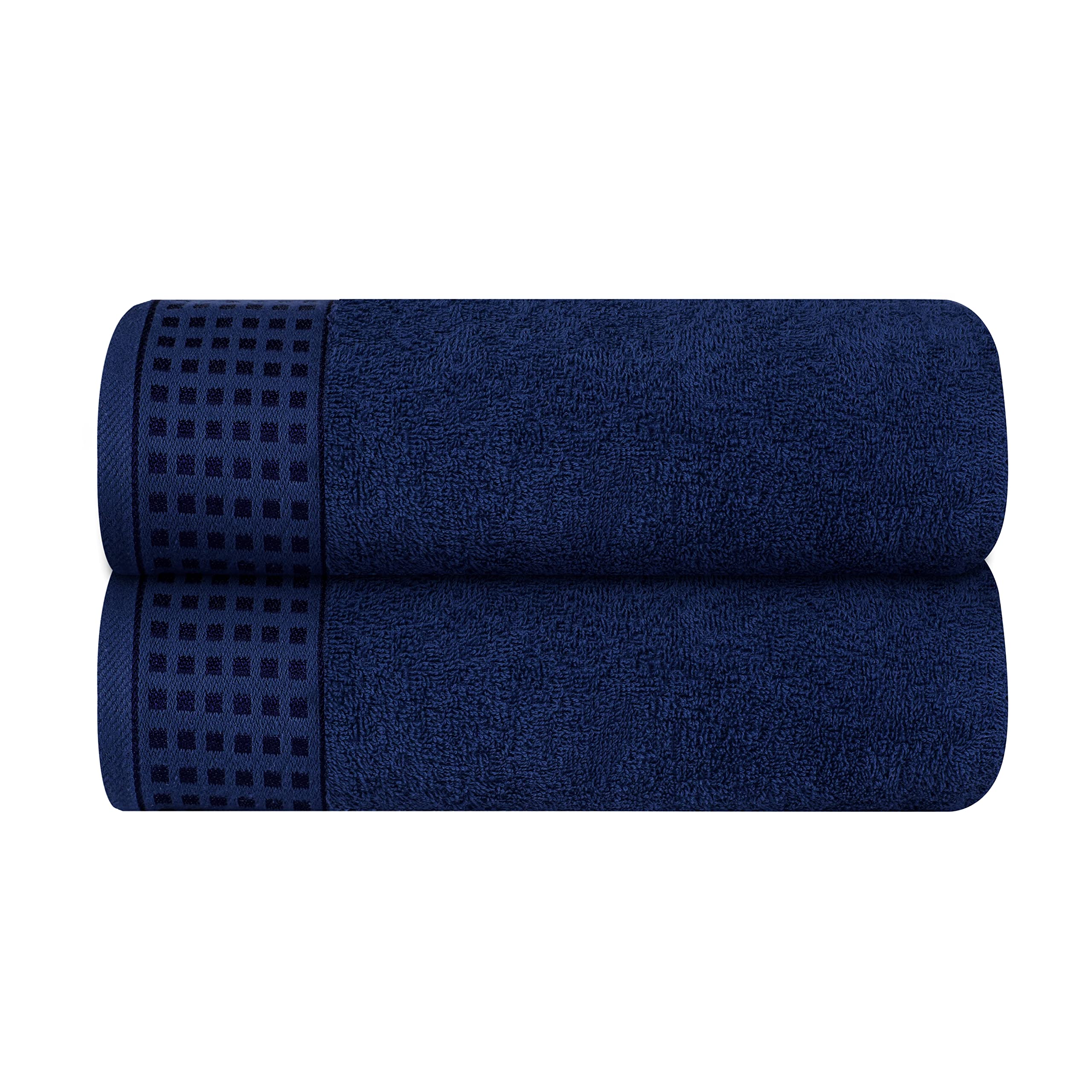 GLAMBURG 100% Cotton Ultra Soft 6 Pack Towel Set, Contains 2 Bath Towels 28x55 Inches, 2 Hand Towels 16x24 Inches & 2 Wash Coths 12x12 Inches, Compact Absorbent Lightweight & Quickdry - Pink