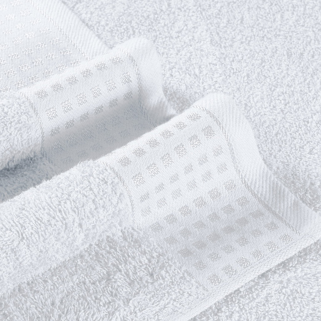 GLAMBURG 100% Cotton Ultra Soft 6 Pack Towel Set, Contains 2 Bath Towels 28x55 Inches, 2 Hand Towels 16x24 Inches & 2 Wash Coths 12x12 Inches, Compact Absorbent Lightweight & Quickdry - Pink