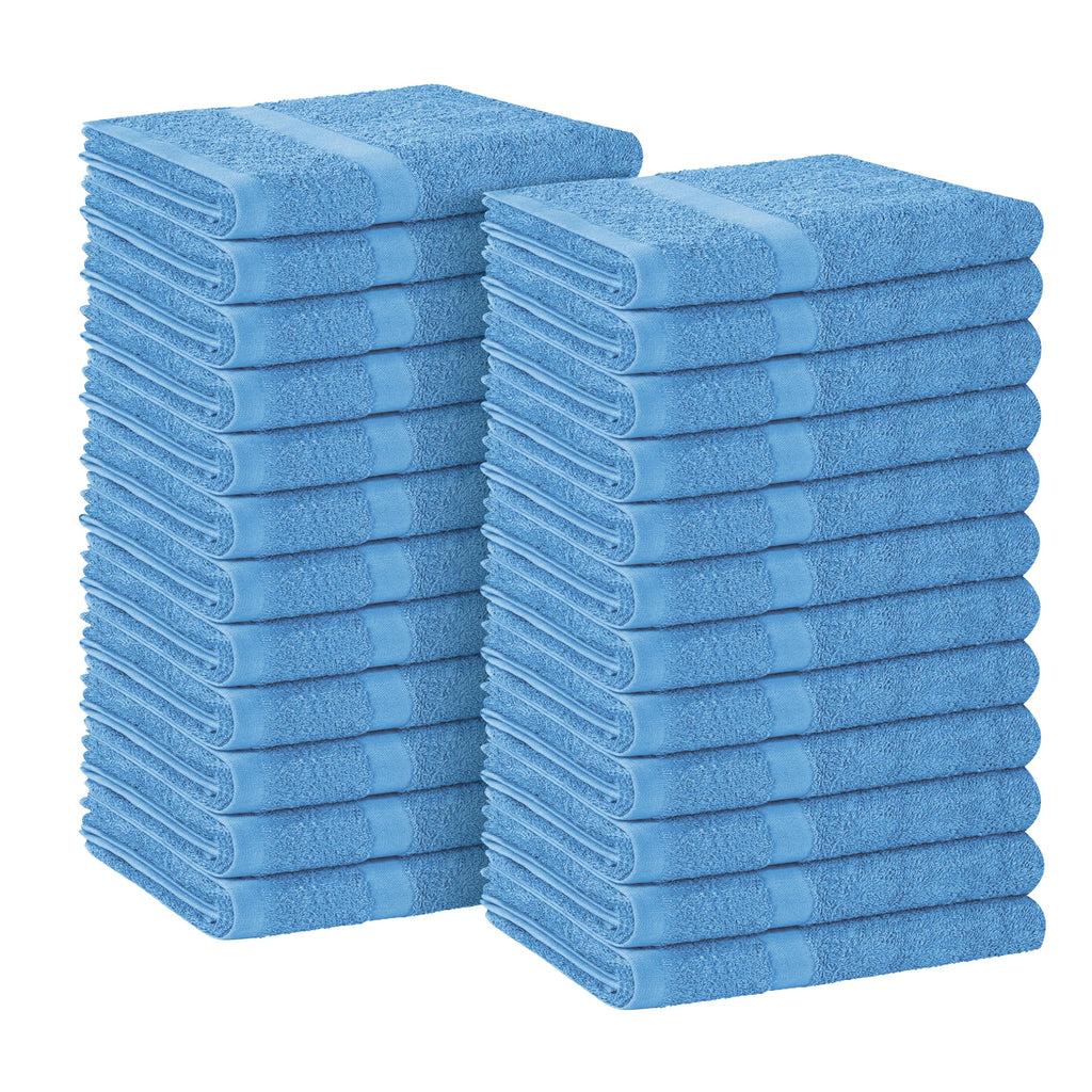 Avalon Towels Salon Towel - Pink Hand Towels Bulk Pack of 24 - 100% Cotton Absorbent Spa, Facial & Gym Towel for Working Out - 16x27 Inches (Not Bleach Proof)