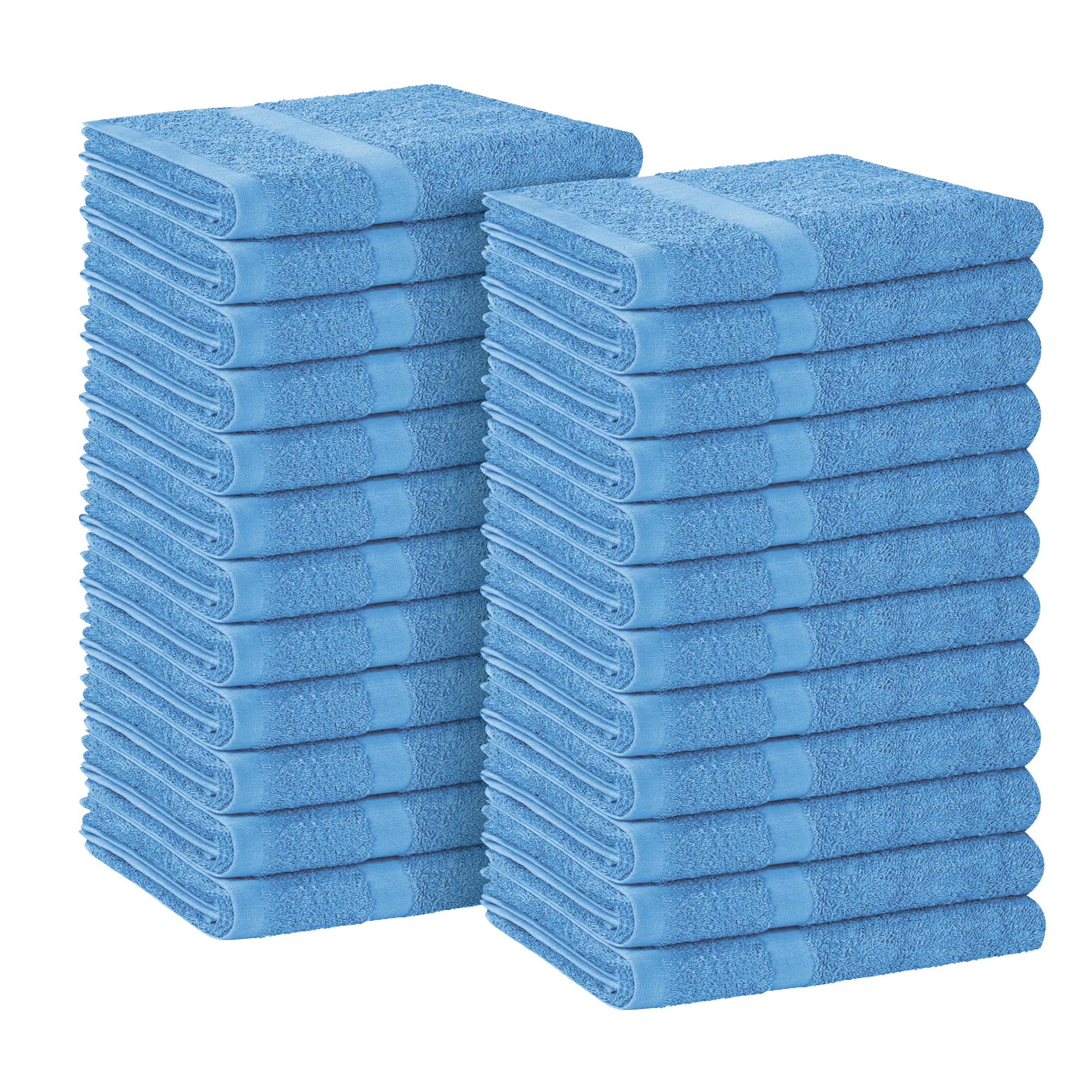 Avalon Towels Salon Towel - Pink Hand Towels Bulk Pack of 24 - 100% Cotton Absorbent Spa, Facial & Gym Towel for Working Out - 16x27 Inches (Not Bleach Proof)